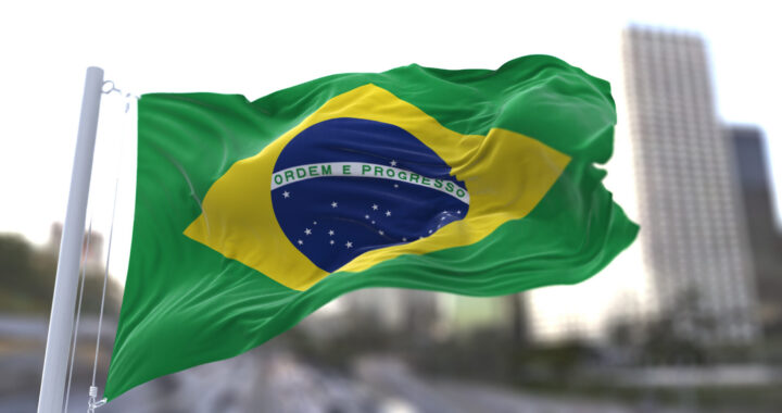 3d illustration flag of Brazil. flag symbols of Brazil.