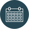 Dark blue calendar icon