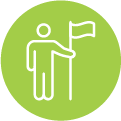 Green flag icon