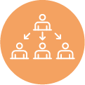 Orange people icon