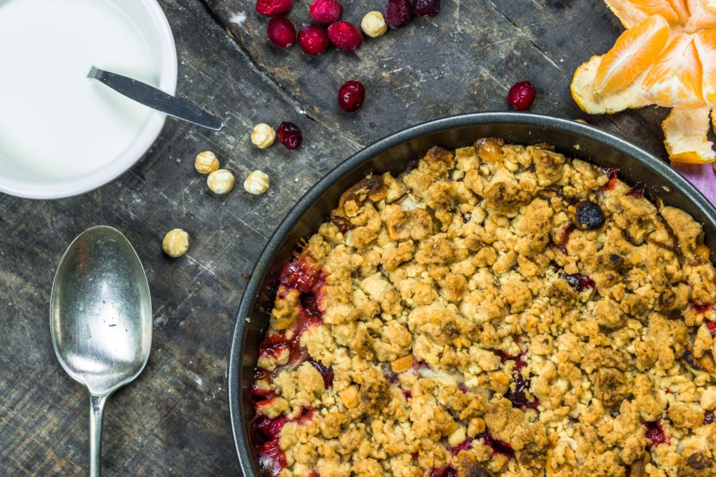 Apple Cranberry Streusel Pie Calorie Control Council